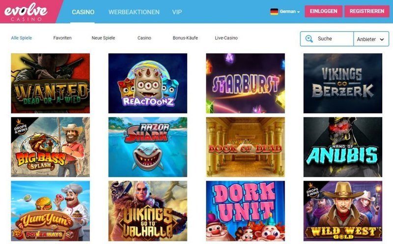 Evolve casino - Evolution ist das Schlüsselelement bei Evolve Casino Online in Deutschland.